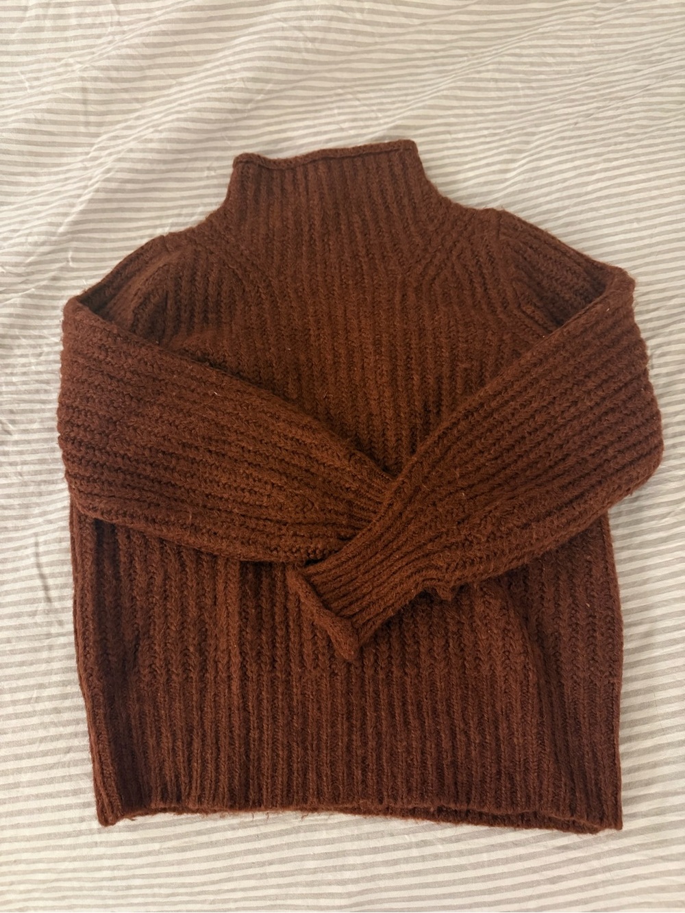 Madewell Rust Turtleneck Sweater - Women
